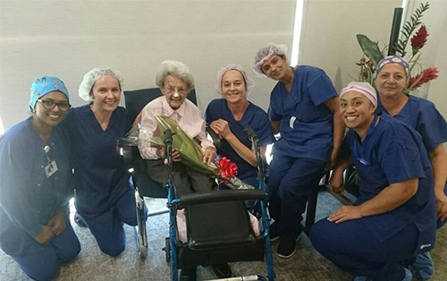 Centenarian Isobel has her eyesight restored