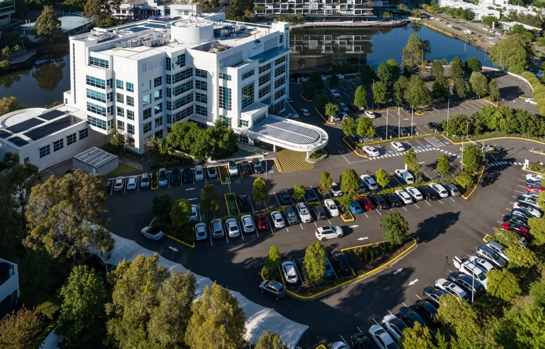 lakeview private hospital aerial view